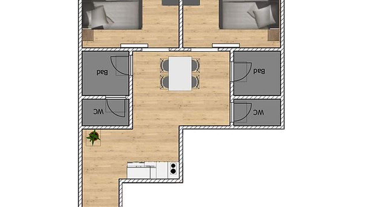 Grundriss Appartement Ötscherwiese Grundriss Appartement Ötscherwiese